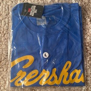 Crenshaw T-Shirt Blue/Gold size Large.   Brand New With Tags. Never Worn Sealed